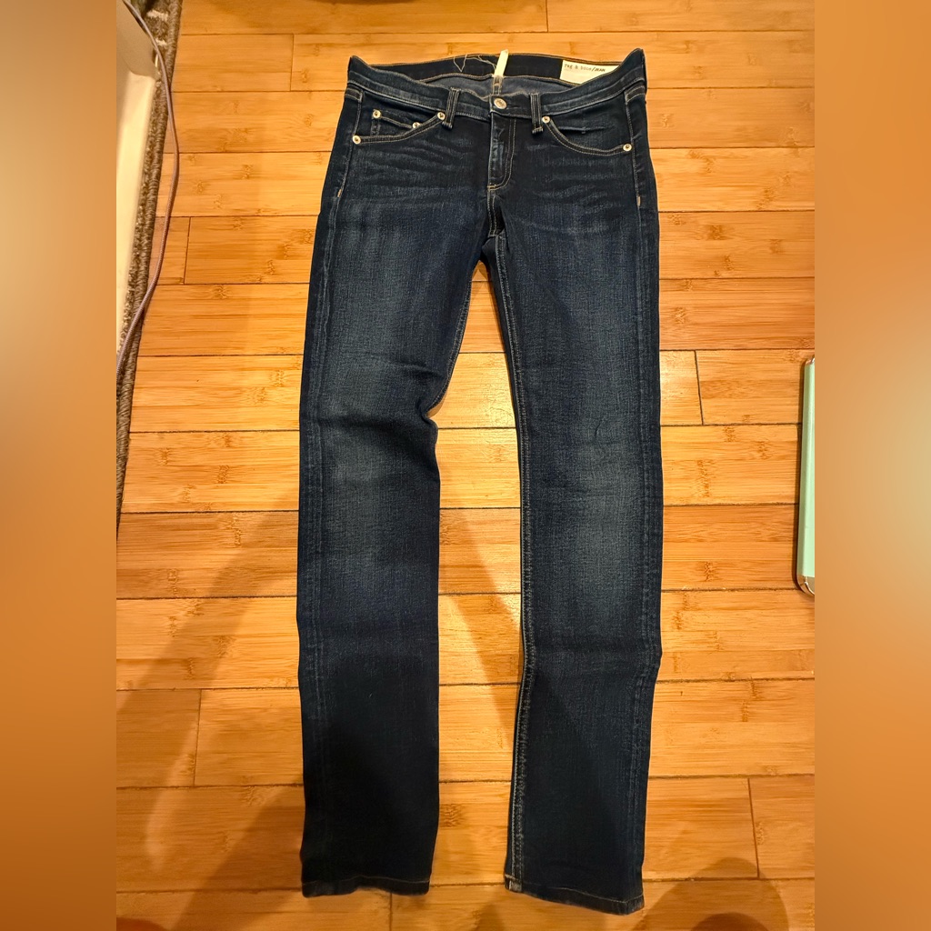 Rag And Bone Sz 27 Dark Skinny Jeans. Retail $238